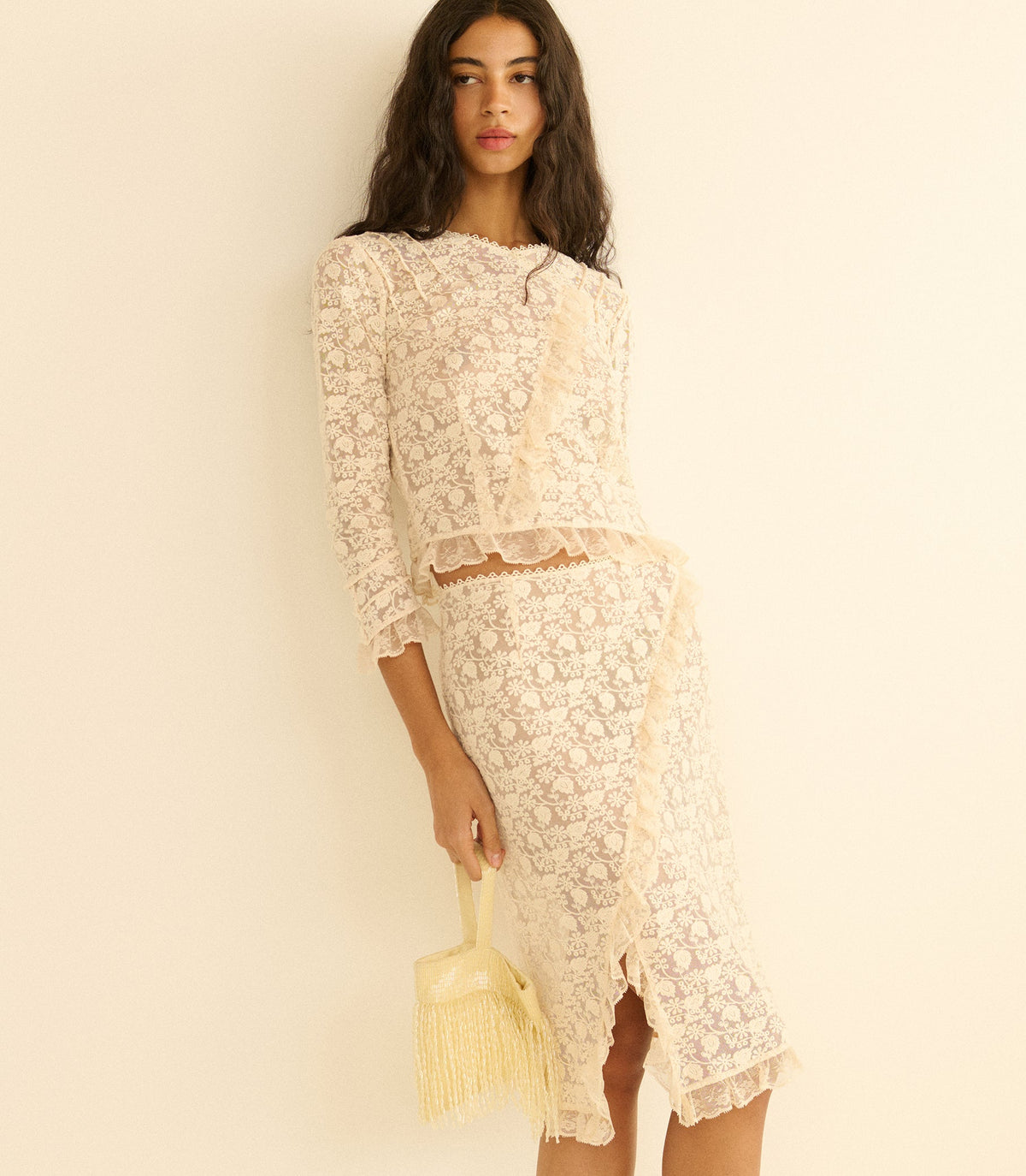 Aurella Skirt in Soft Camellia - view 2