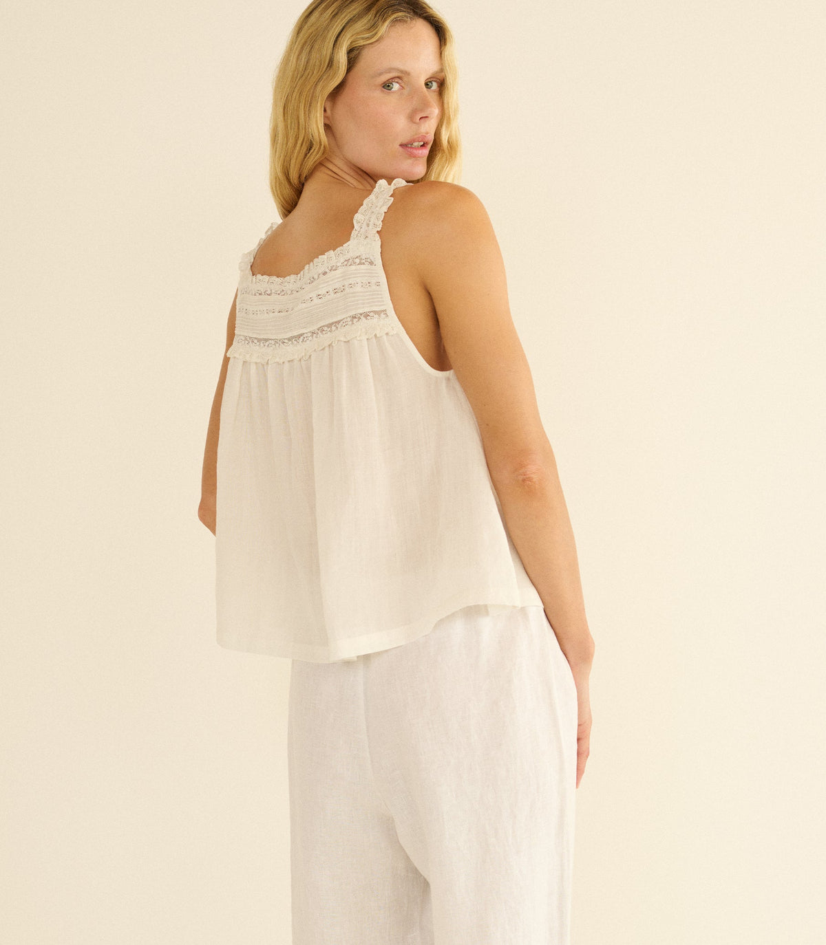 Benita Top in Salt - view 3