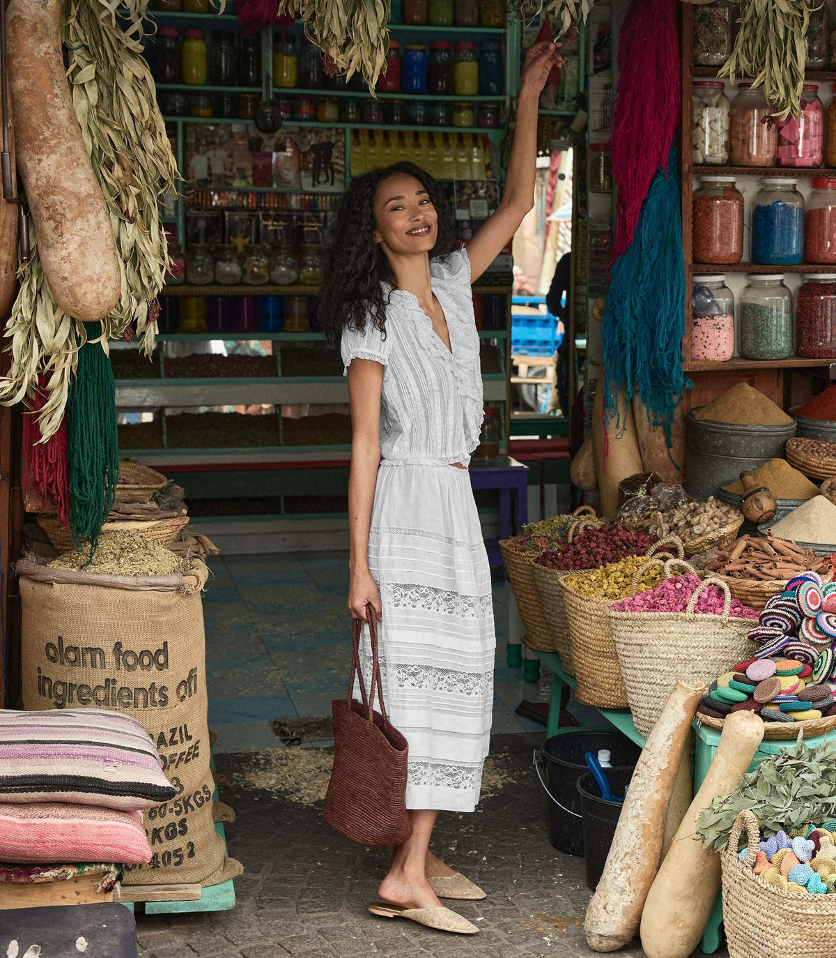 Sidra Skirt in Salt - view 2