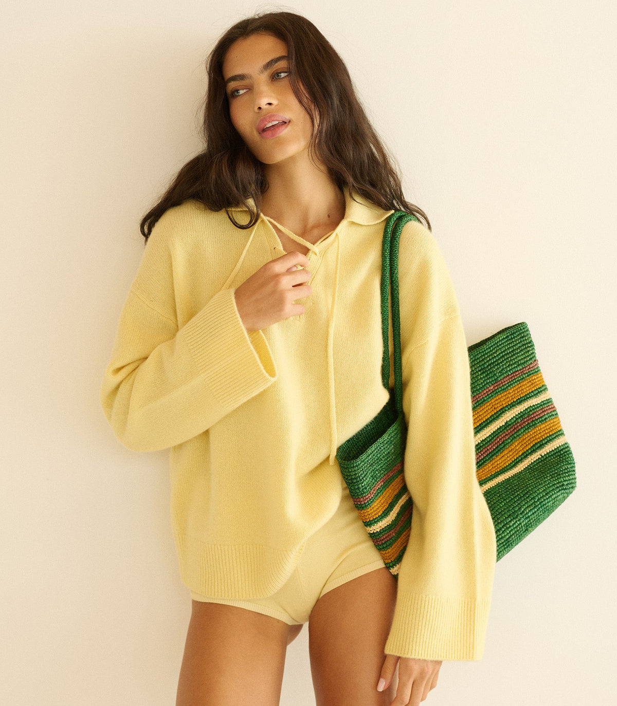 Burke Cashmere Sweater in Wild Honeysuckle - view 4