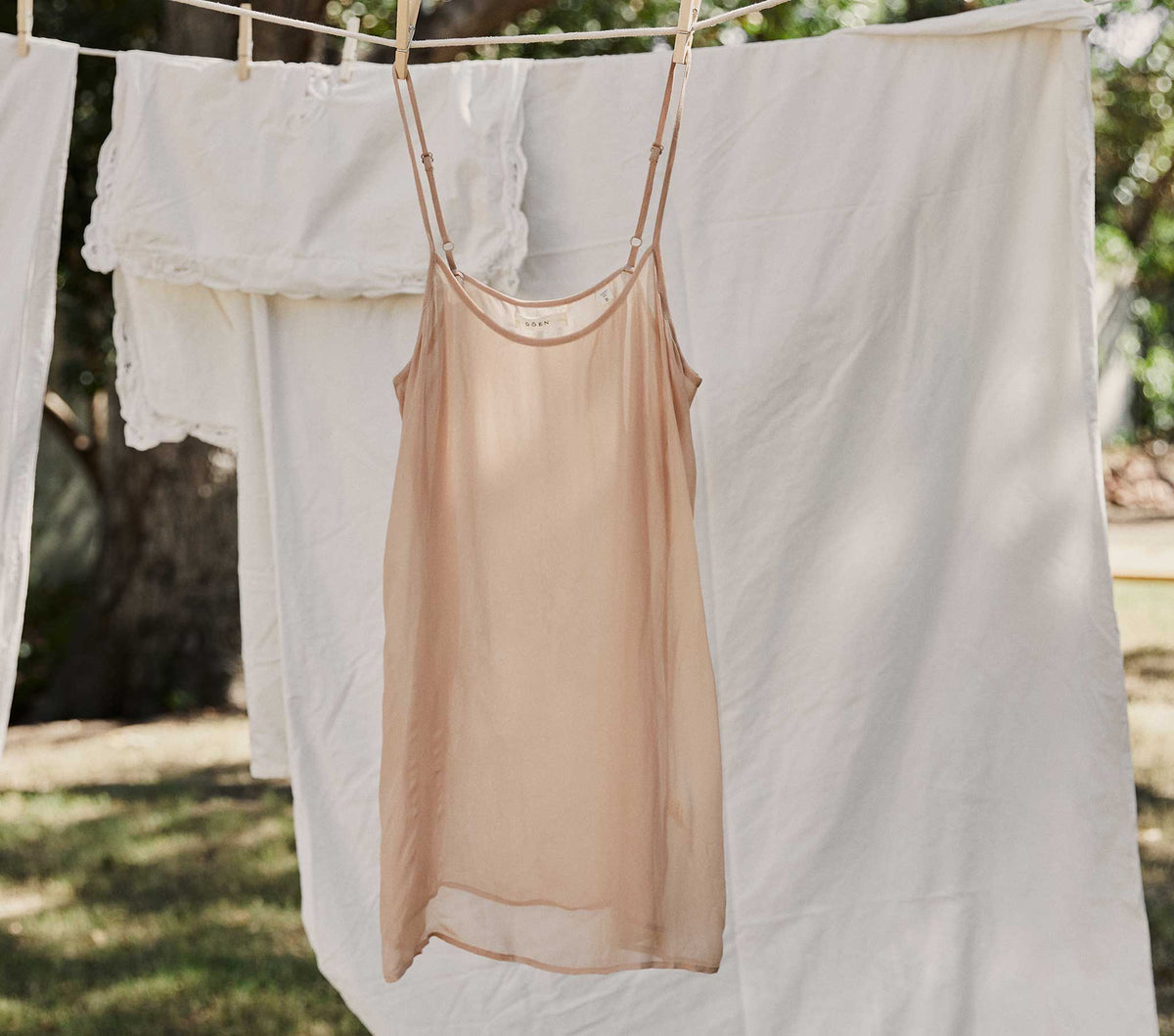 Short Scoop Neck Slip in Conch - view 1