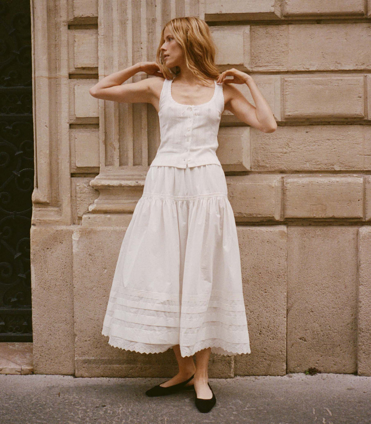 Sebastiane Skirt in Powder - view 1