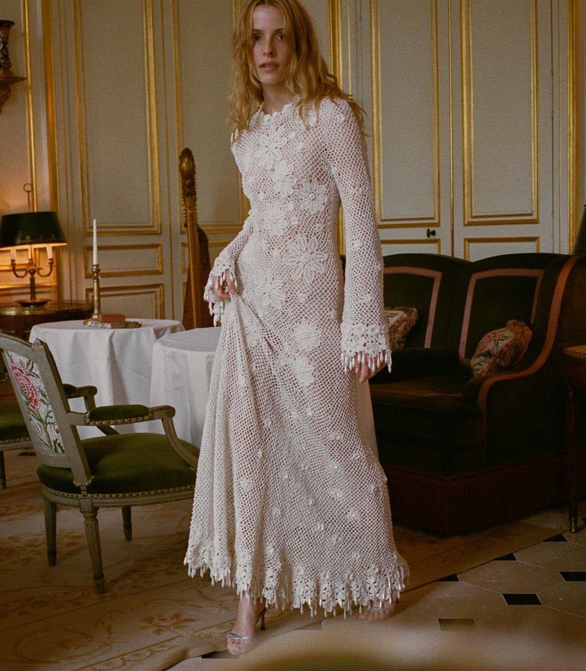 Etna Anniversary Dress in Pearl - view 2