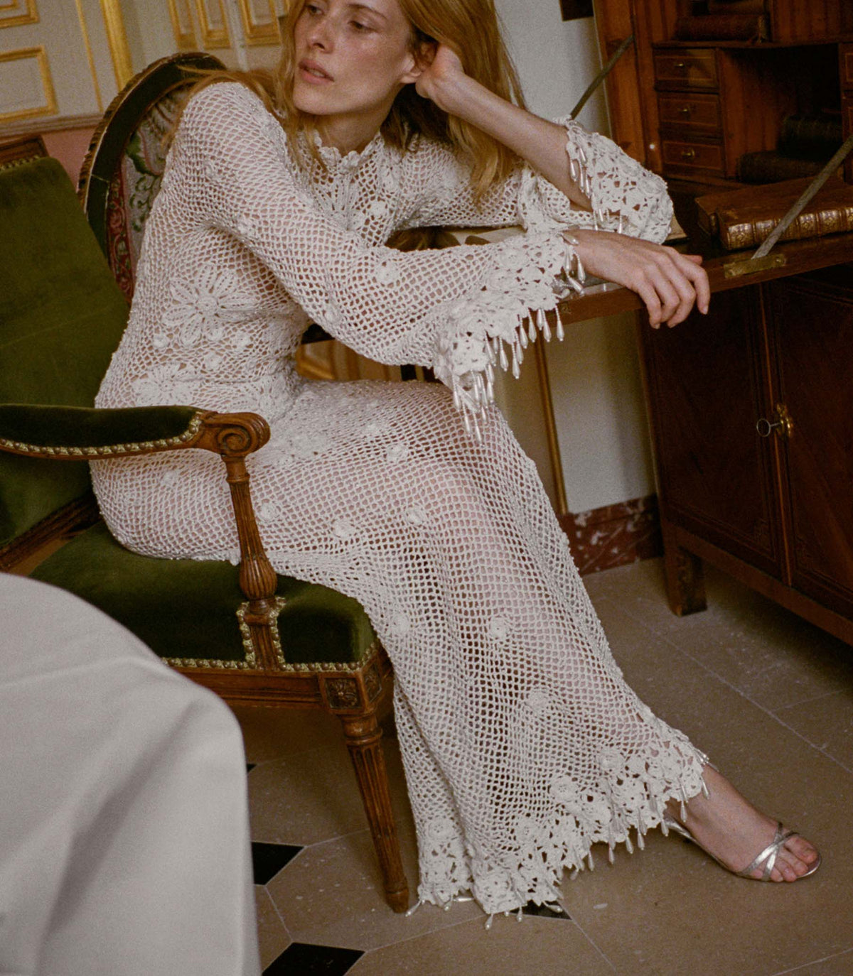 Etna Anniversary Dress in Pearl - view 3