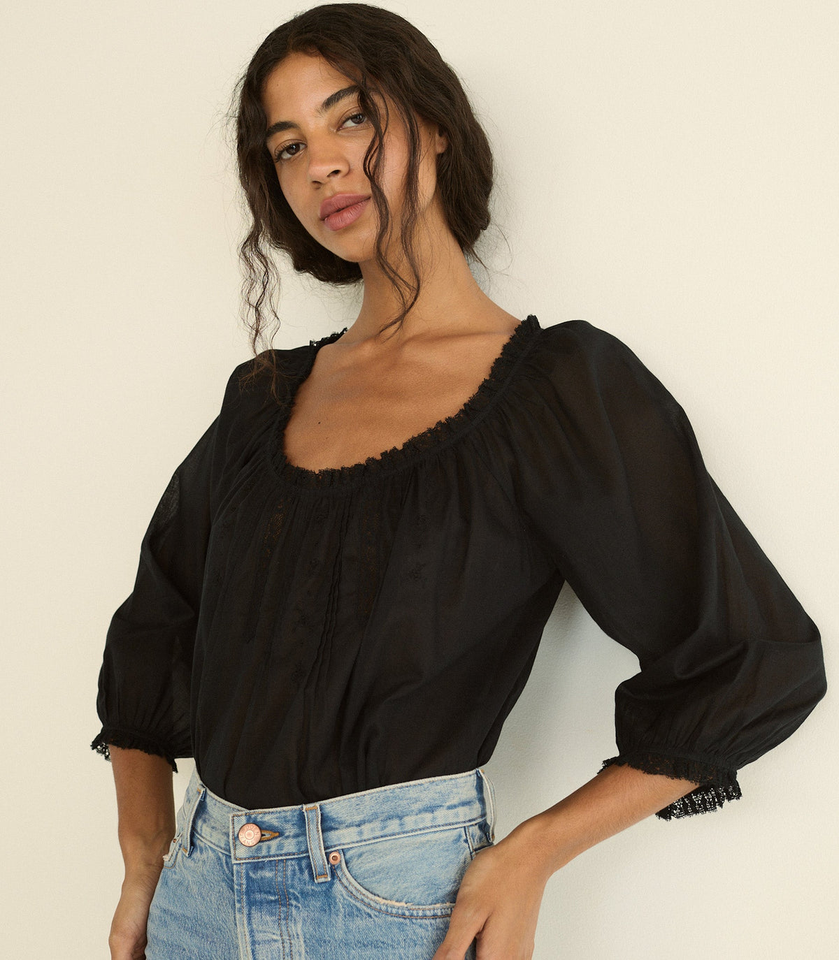 Florine Top in Black - view 2