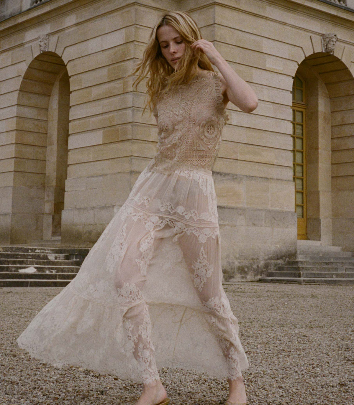 Handkerchief Anniversary Top in Paille - view 2