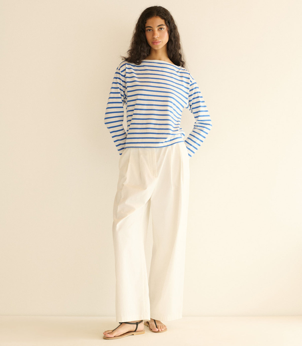 Irene Tee in Bleu Breton Stripe - view 4
