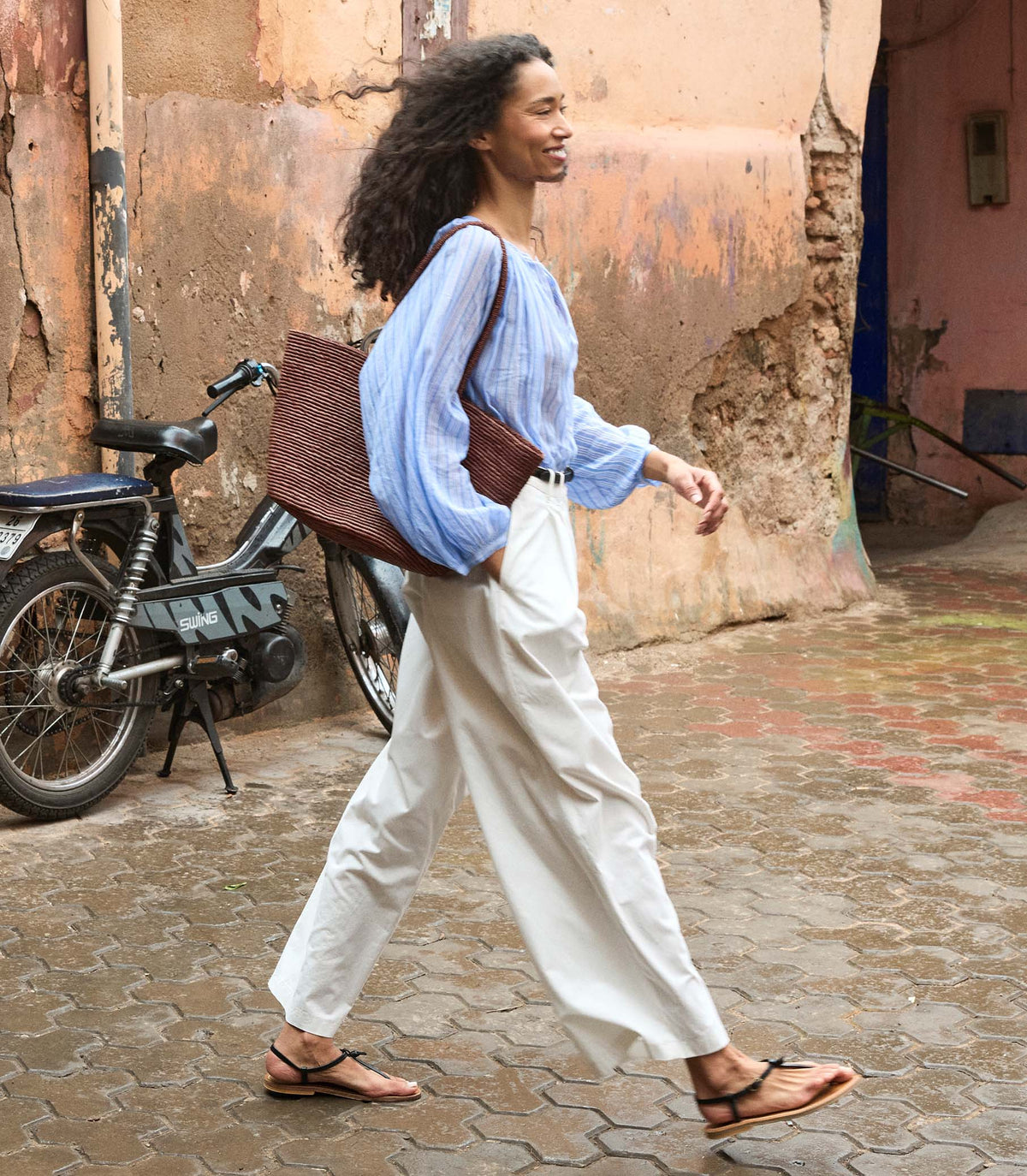 Jonie Top in Salerno Stripe - view 8