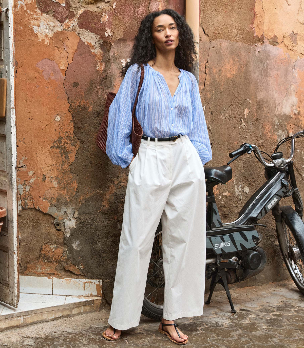 Jonie Top in Salerno Stripe - view 7