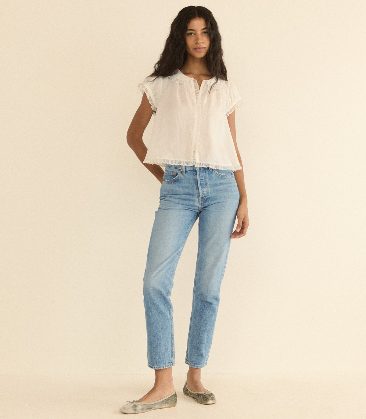 Karina Top in Salt - view 4