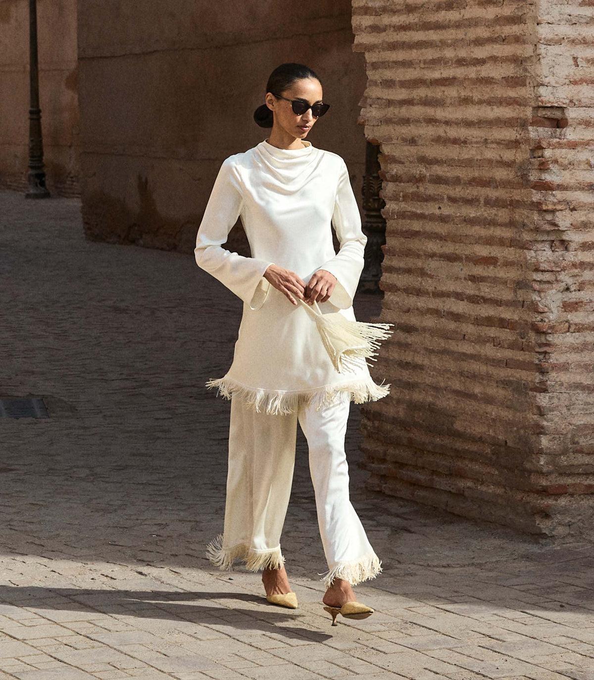 Lavon Fringe Pant in Candlelight - view 3