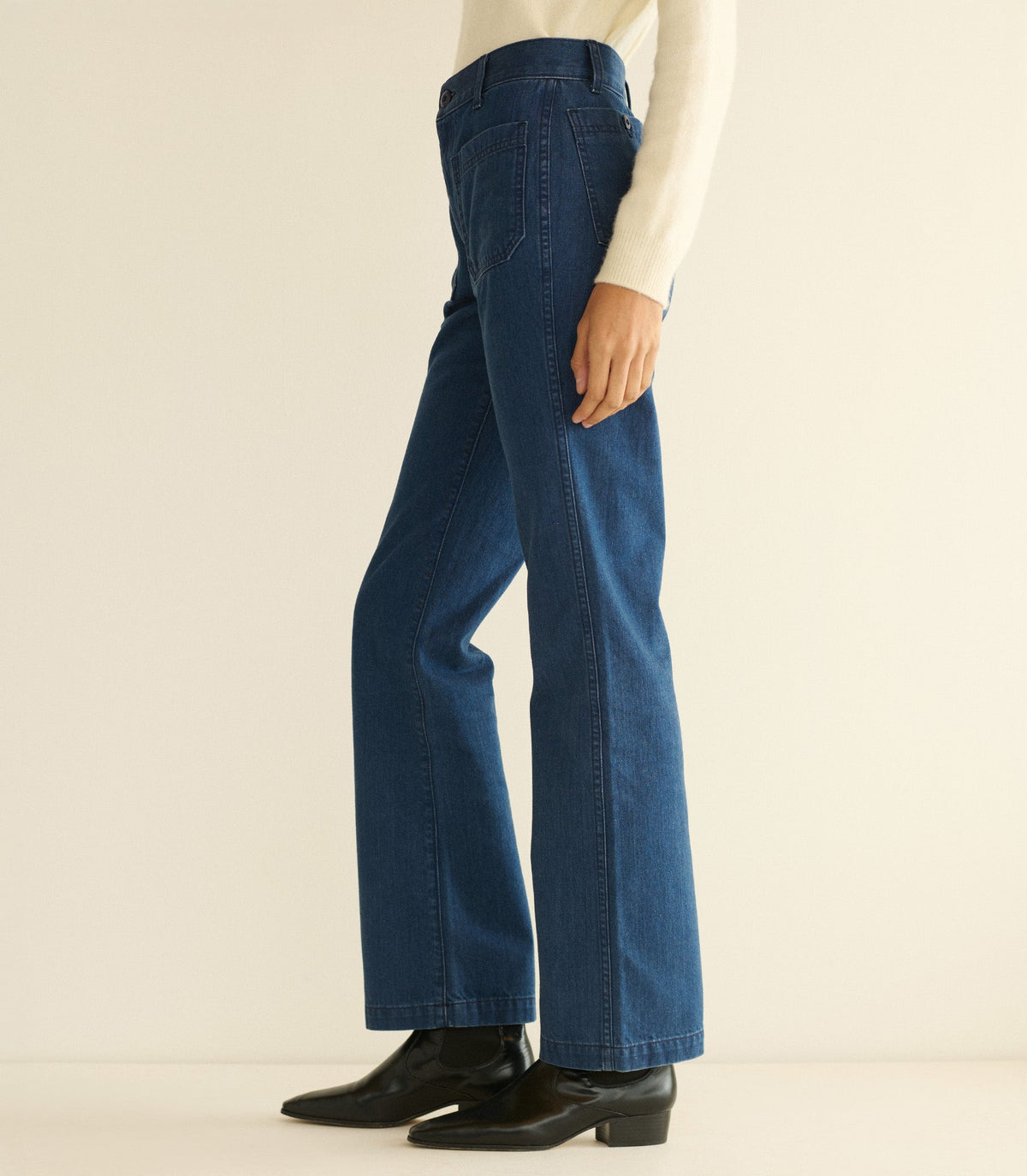 Maritime Mid Rise Jean in Sirenes Wash - view 3