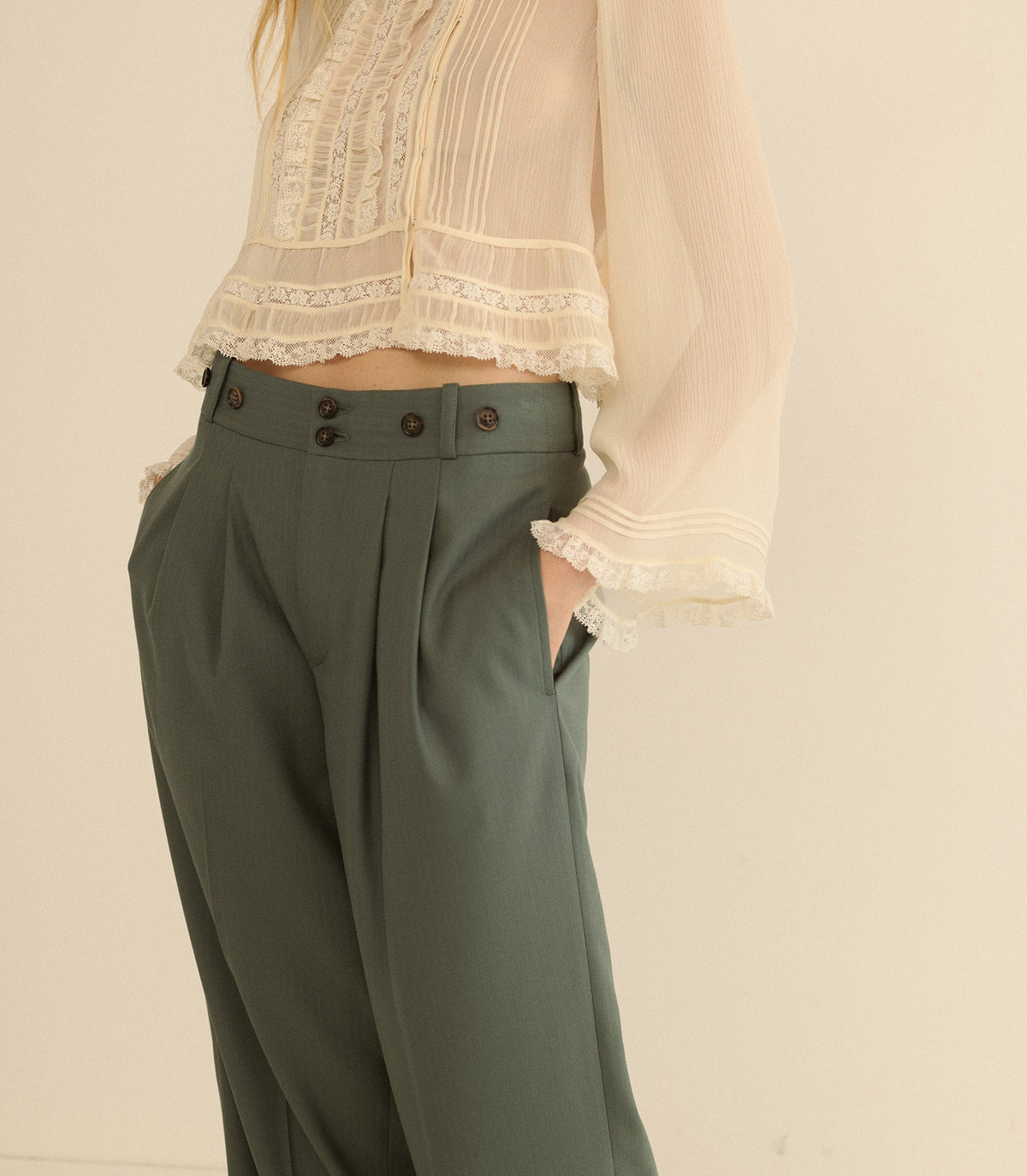 Olivia Pant in Clary Sage - view 3