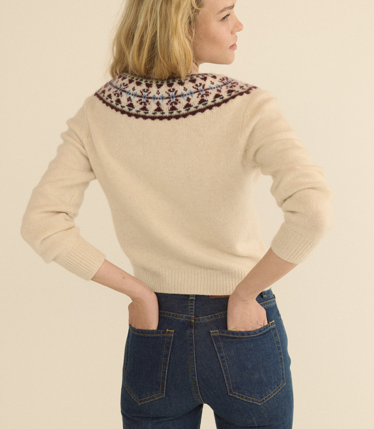 Olympe Cashmere Cardigan in Cottage - view 5