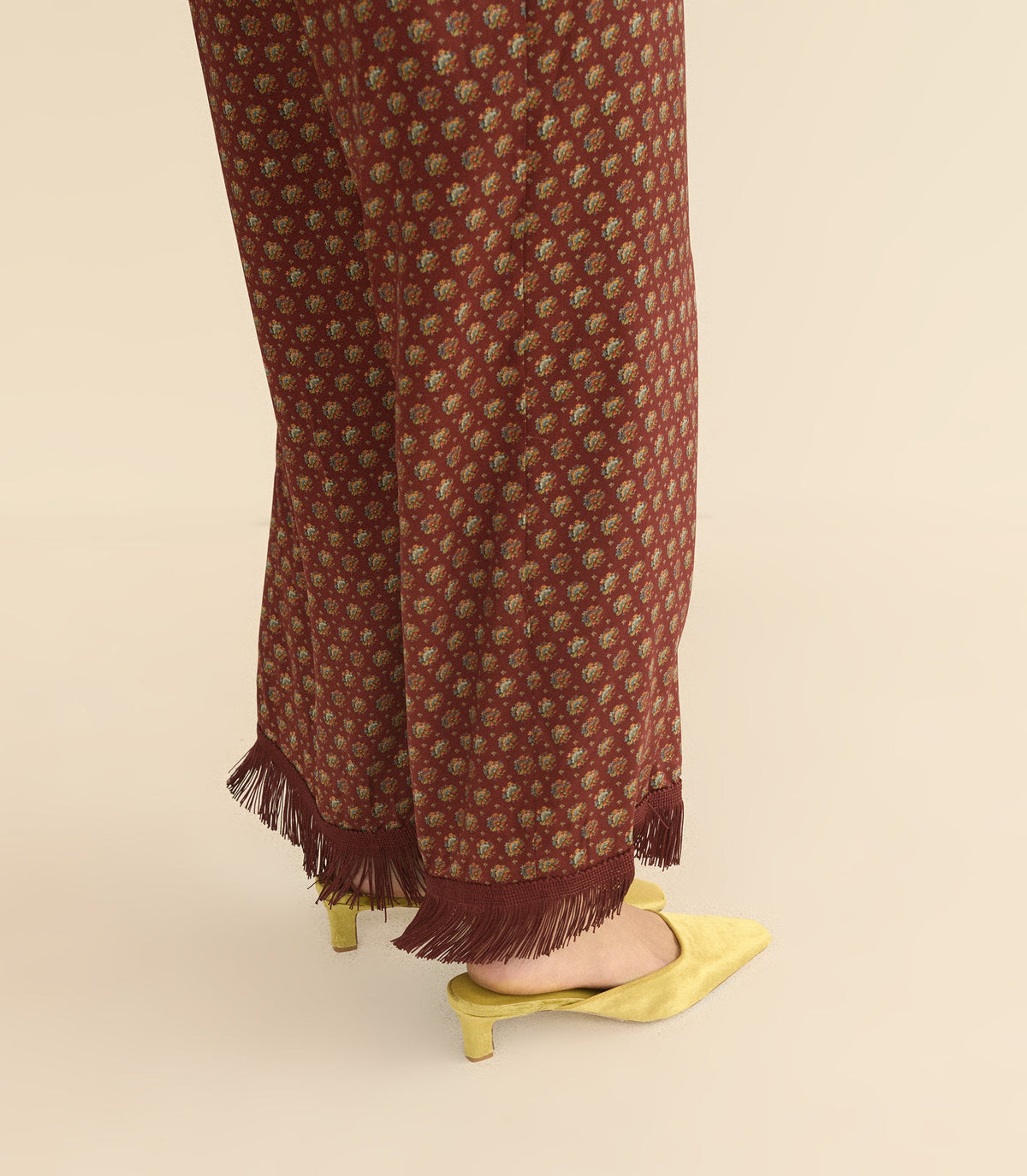 Pica Mule in Gold Panne Velvet - view 4