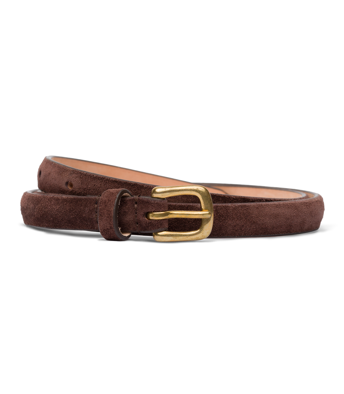Zaza Belt in Equestrian Brown Suede - view 4