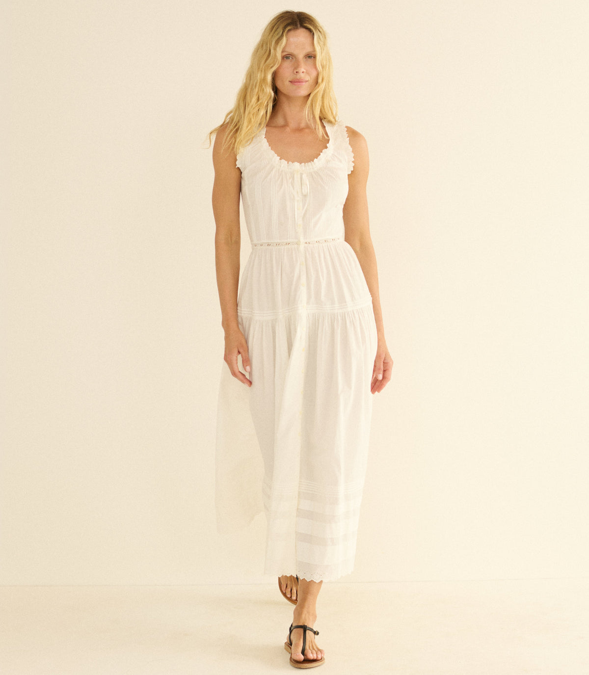 Hortense Dress in Salt - view 3