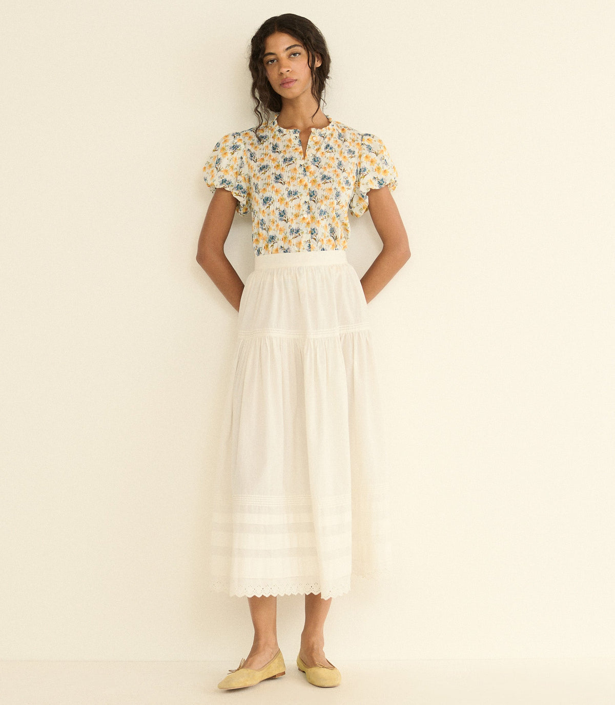 Millie Top in Narcissus Bloom - view 2