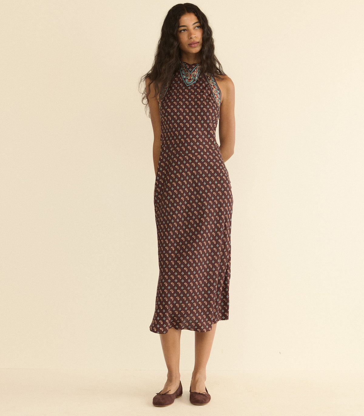 Zilda Dress in Deauville Paisley - view 1